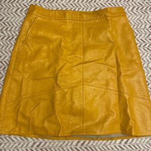 Zara Basics Pleather Mini Skirt